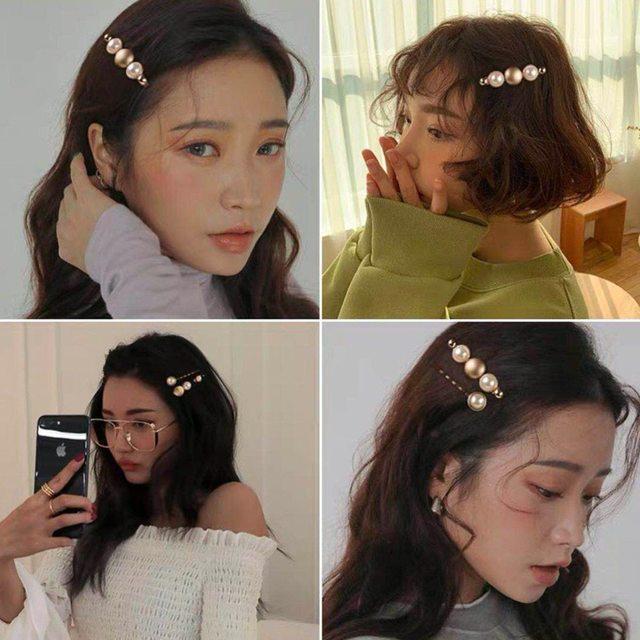 รูปภาพ:https://ae01.alicdn.com/kf/HTB1zFr5LSzqK1RjSZFLq6An2XXaJ/INS-Hot-Imitation-Pearl-Hairgrip-1Set-3pcs-Sweet-Korean-Hairpins-2019-Fashion-Trend-BB-Hair-Clip.jpg