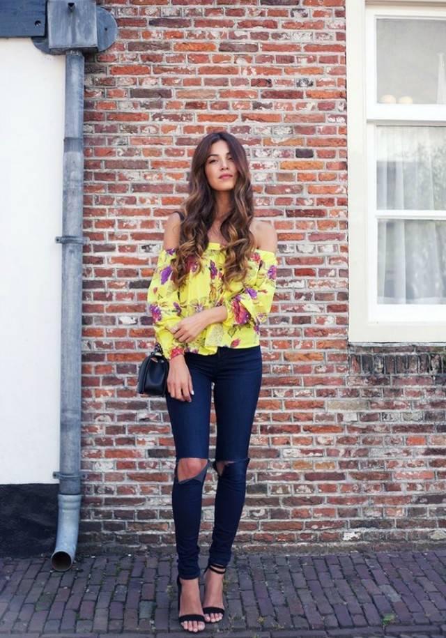 รูปภาพ:http://lolobu.com/img/i/650x/yellow-floral-off-shoulder-styling.jpg