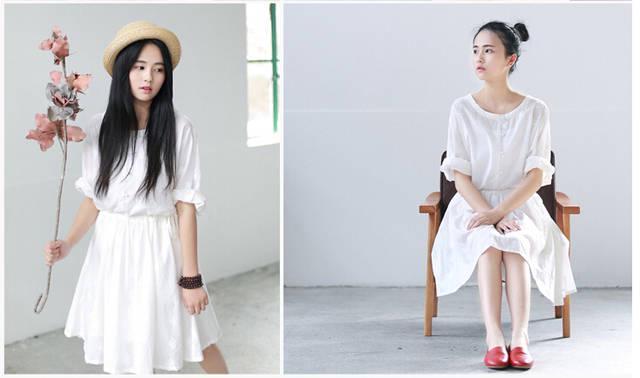 รูปภาพ:http://g02.a.alicdn.com/kf/HTB148F0HVXXXXX5XpXXq6xXFXXX1/Korean-Summer-style-the-new-summer-literary-fresh-short-sleeve-cotton-embroidery-dress-Mori-girl-slim.jpg