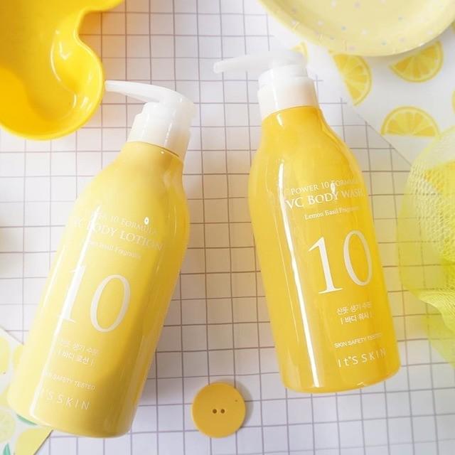 ภาพประกอบบทความ อาบน้ำ ทาผิว ด้วยวิตามินซี! It's Skin Power 10 Formula VC Body Wash & Body Lotion 