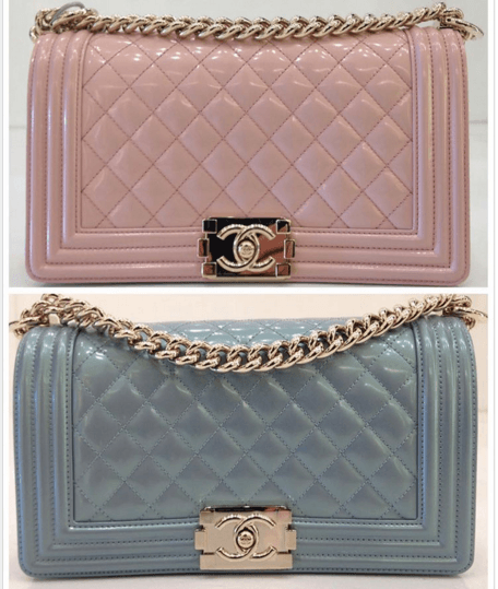 รูปภาพ:http://www.spottedfashion.com/wp-content/uploads/2016/01/Chanel-Light-Pink-and-Light-Blue-Iridescent-Calfskin-Boy-Bags.png