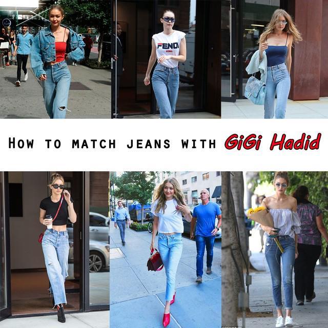 ตัวอย่าง ภาพหน้าปก:ส่องแฟชั่นแมทช์กางเกงยีนส์กับนางแบบสาว "Gigi Hadid"