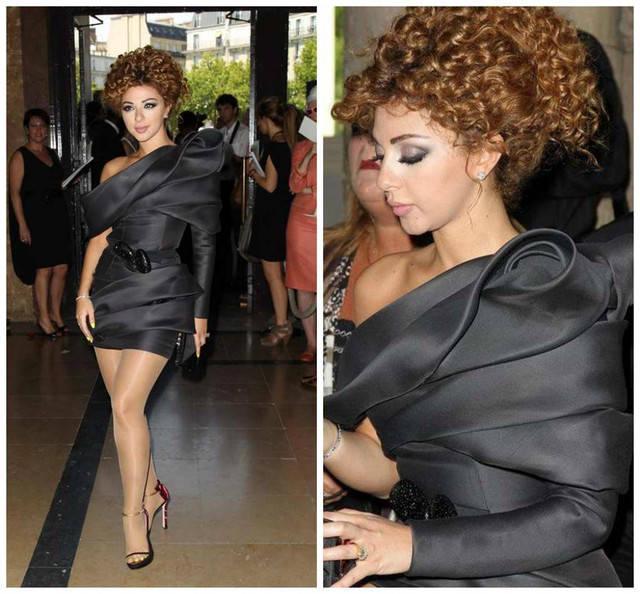 รูปภาพ:http://g03.a.alicdn.com/kf/HTB1uLS8IXXXXXbgXVXXq6xXFXXXh/CBD-081-Myriam-Fares-Dresses-Sheath-Long-Sleeves-Bowknot-One-Shoulder-Red-Carpet-Black-Bandage-Dress.jpg