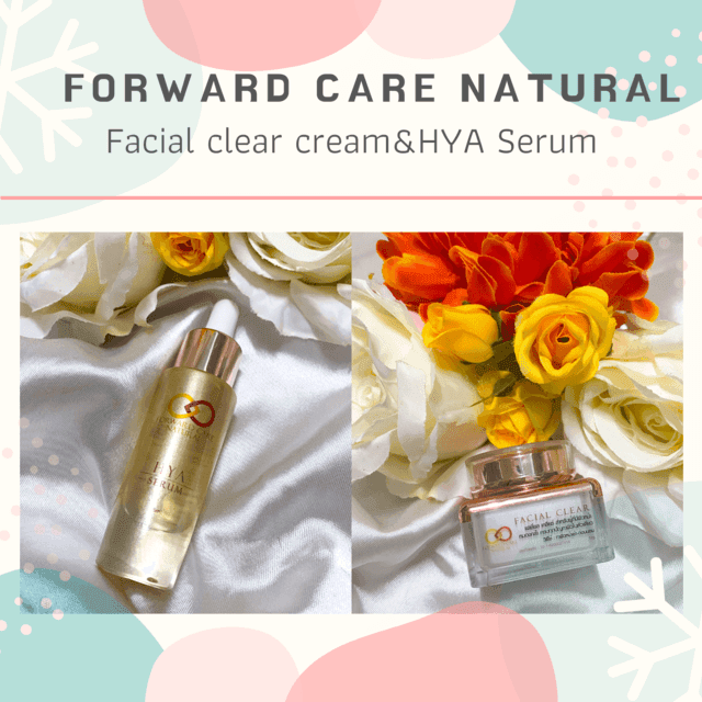ตัวอย่าง ภาพหน้าปก:จบทุกปัญหาผิว กับ HYA Serum&Facial clear cream  จากแบรนด์ Forward Care natural