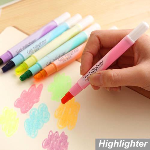 รูปภาพ:http://g04.a.alicdn.com/kf/HTB1Q0cpHVXXXXbnXFXXq6xXFXXXG/6-pcs-Lot-Candy-gel-highlighter-pen-Lumina-finecolour-paint-marker-Crayon-Stationery-zakka-Office-material.jpg