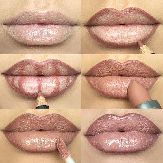รูปภาพ:https://makeuphair24h.com/wp-content/uploads/2017/12/Step-by-step-how-to-make-your-lips-appear-fuller-kiss-MAC-Spice-Lip-Liner-.jpg