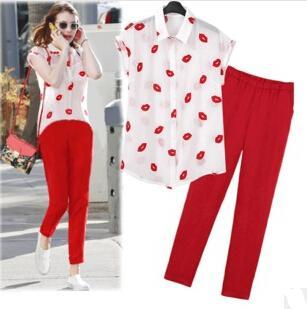 รูปภาพ:http://i00.i.aliimg.com/wsphoto/v0/1954546770/NEW-2014-Short-Printed-Red-Lip-Tops-Blouse-Shirt-Linen-Long-Red-Pants-Trouser-Two-Pieces.jpg