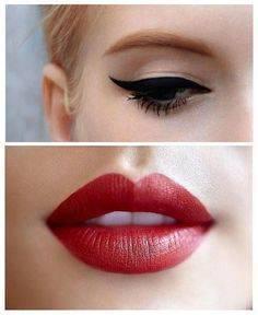 รูปภาพ:http://www.prettydesigns.com/wp-content/uploads/2014/07/Vintage-Makeup-Look-Red-Lips-and-Winged-Eyeliner.jpg