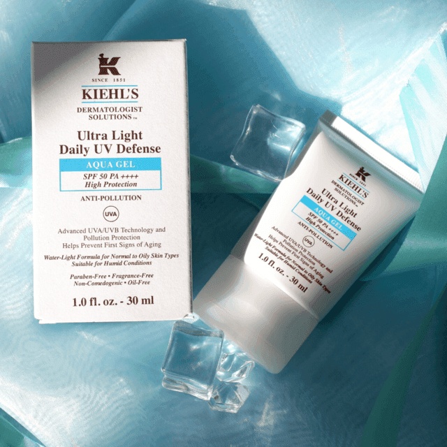 ภาพประกอบบทความ กันแดดของสาวผิวมัน kiehl's Ultra Light Daily UV Defense Aqua Gel SPF 50 PA++++