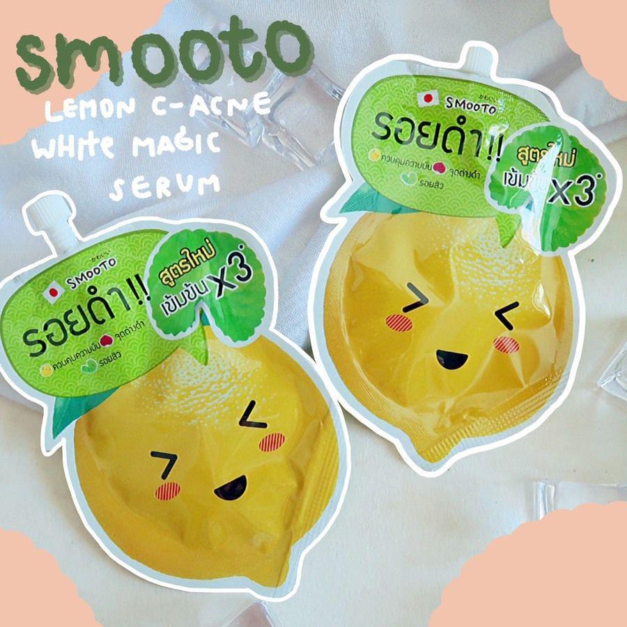 ภาพประกอบบทความ SMOOTO LEMON-C Acne White Magic Serum จุดด่างดำเยอะแค่ไหนก็เอาอยู่