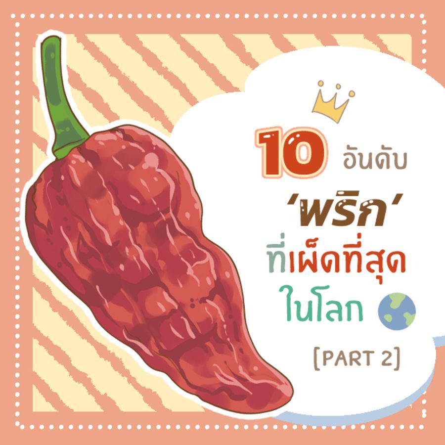 ตัวอย่าง ภาพหน้าปก:10 ชนิด ‘พริก’ที่เผ็ดที่สุดในโลก ที่แม้แต่คนชอบกินเผ็ดก็อาจกินไม่ไหว [ part 2 ]🌶🌶🌶