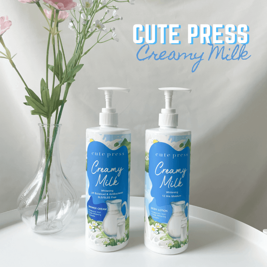 ตัวอย่าง ภาพหน้าปก:เพิ่มความนุ่มชุ่มชื้นให้กับผิว ด้วย Cute Press Creamy milk 😇 