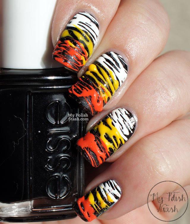 รูปภาพ:http://2.bp.blogspot.com/-oHuOyiPriKE/VD1E1DTxZ8I/AAAAAAAAF_o/TS5VDw3a6L8/s1600/candy-corn-sugar-spun-nails-halloween-1.JPG