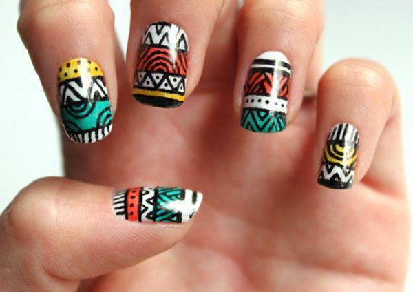 รูปภาพ:http://notedlist.com/wp-content/uploads/2015/08/tribal-nail-art/14-tribal-nail-art-designs.jpg
