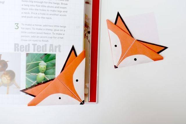 รูปภาพ:http://www.redtedart.com/wp-content/uploads/2015/09/Woodland-Animal-Crafts-Fox-Corner-Bookmarks-How-To-seriously-cute.jpg