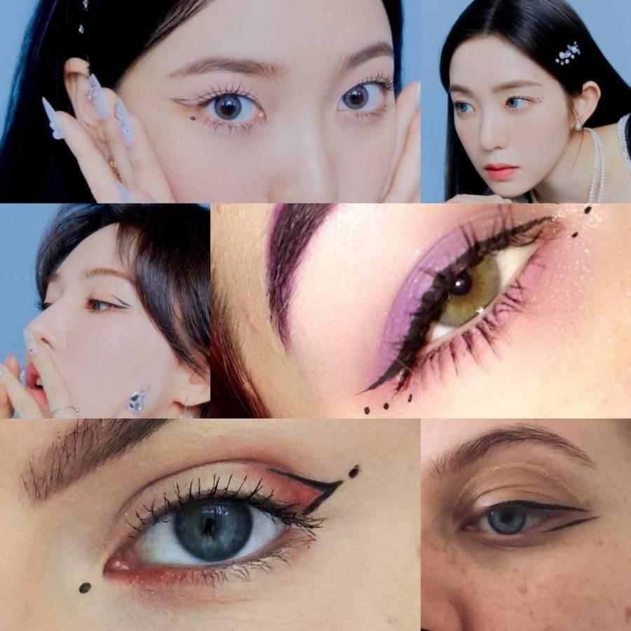 ภาพประกอบบทความ รวม 25 ไอเดียแต่ง " Graphic liner สายมินิมอล " ตามสาวๆ Red Velvet ในเพลง Feel my rhythm 