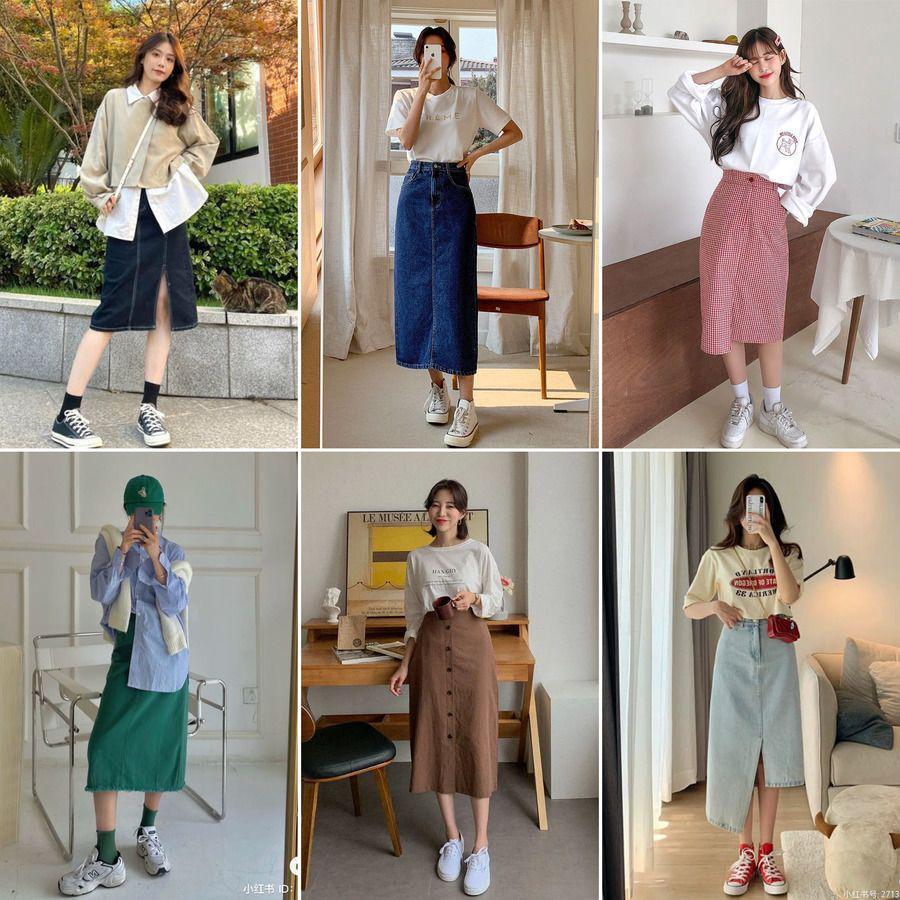 ภาพประกอบบทความ ไม่สั้น ไม่ยาว กำลังดี! แจก 50 ไอเดียแมตช์แฟชั่น Midi Skirt ลุคหวาน / เปรี้ยว / เท่ / เรียบร้อย เอาอยู่ทุกสไตล์ 🌟