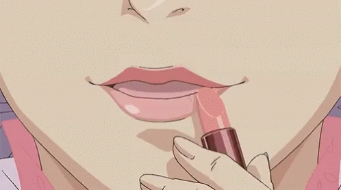 รูปภาพ:https://media.tenor.com/PiDwOewshHwAAAAC/lipstick-anime.gif