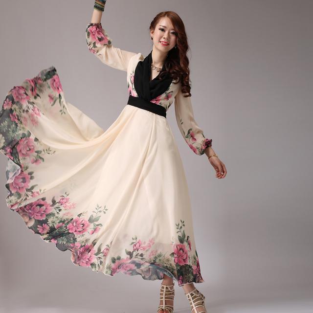 รูปภาพ:http://i00.i.aliimg.com/wsphoto/v0/1834352578_1/2014-long-flower-dress-summer-fashion-women-s-chiffon-print-one-piece-dress-bohemia-maxi-long.jpg
