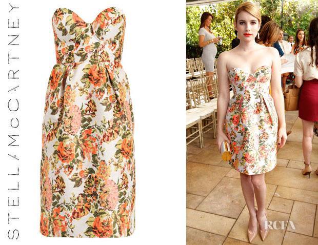 รูปภาพ:http://www.redcarpet-fashionawards.com/wp-content/uploads/2012/11/Emma-Roberts-Stella-McCartney-Fletcher-Flower-Jacquard-Dress.jpg