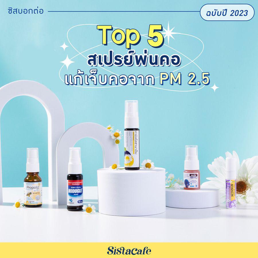 ภาพประกอบบทความ  อัปเดต! Top 5 สเปรย์พ่นคอ แก้เจ็บคอจาก PM 2.5 ฉบับปี 2023 