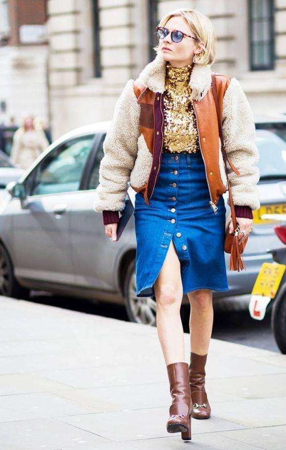 รูปภาพ:http://glamradar.com/wp-content/uploads/2016/01/3.-sequin-top-and-denim-skirt-with-statement-jacket.jpg