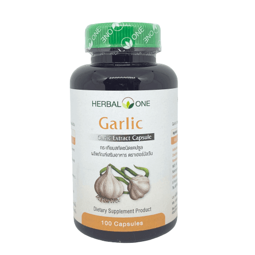 รูปภาพ:อาหารเสริมกระเทียม ลดระดับคอเลสเตอรอล Herbal One Garlic Extract