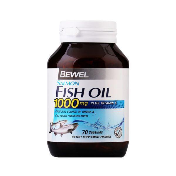 รูปภาพ:อาหารเสริมน้ำมันปลาแซลมอน Bewel Salmon Fish Oil Plus Vitamin E