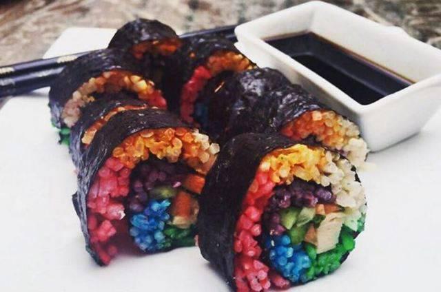 รูปภาพ:https://metrouk2.files.wordpress.com/2016/05/rainbow-sushi.jpg?w=748&h=495&crop=1