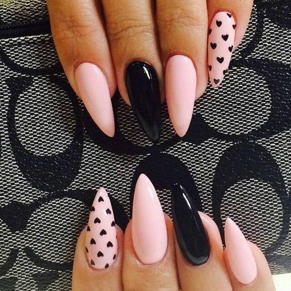 รูปภาพ:http://ideastand.com/wp-content/uploads/2016/01/pink-and-black-nail-art-designs/3-pink-and-black-nail-art-designs.jpg