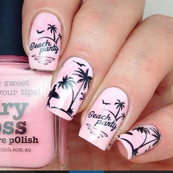 รูปภาพ:http://ideastand.com/wp-content/uploads/2016/01/pink-and-black-nail-art-designs/34-pink-and-black-nail-art-designs.jpg