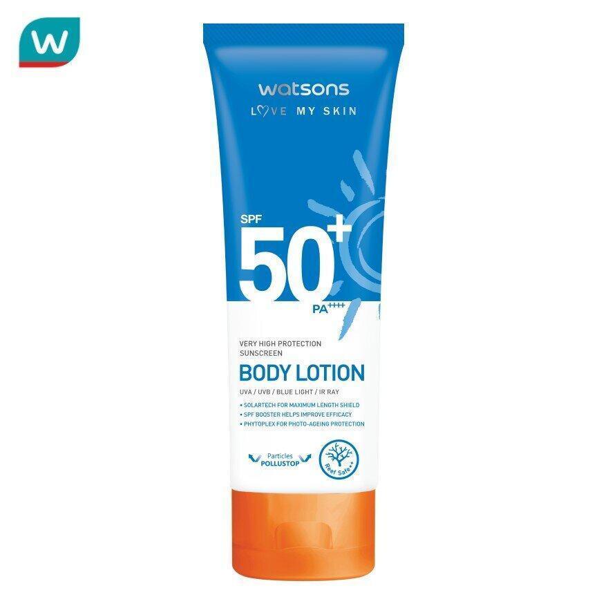 รูปภาพ:ครีมกันแดดถูกและดี Watsons Love My Skin Very High Protection Sunscreen Body Lotion SPF50