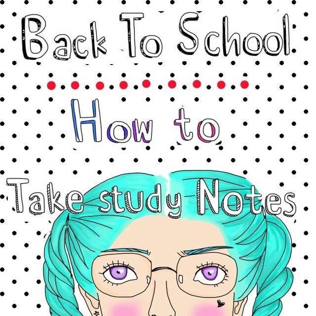 ภาพประกอบบทความ How to take cute study notes