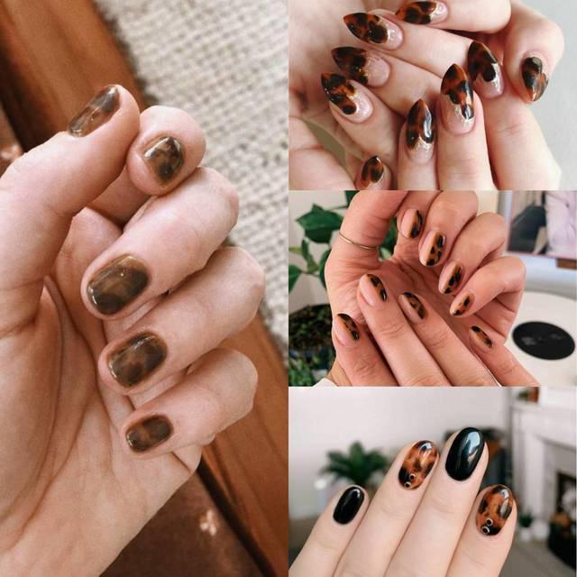 ภาพประกอบบทความ รวม 50 ไอเดียทำเล็บลาย "Tortoiseshell Nails" เรียบหรูดูแปลกใหม่ เข้ากับสไตล์สายวินเทจ