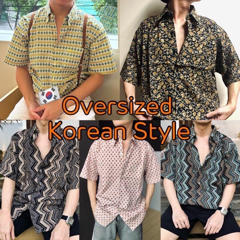 ภาพหน้าปก เสื้อเชิ้ตฮาวายสไตล์เกาหลี y2k Oversize hawaii korean style byZURI 8แบบ ผ้านุ่ม ใส่สบายมาก ที่:0