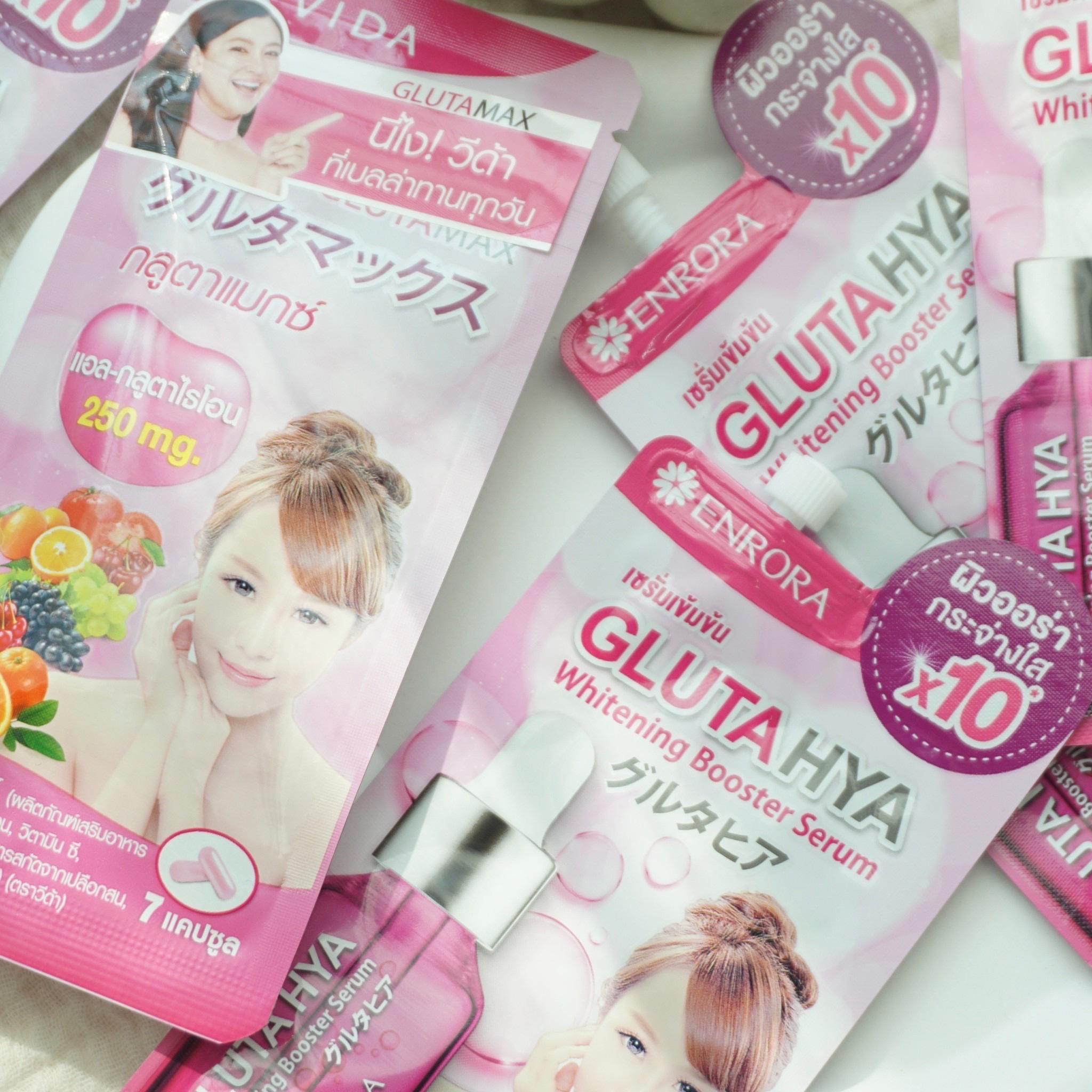 ภาพหน้าปก ✨gluta max พึ่งรู้ว่าเค้าทำครีมซองออกมา เป็นตัวENRORA Gluta Hya Whitening Booster Serum🫶🏻 ที่:1