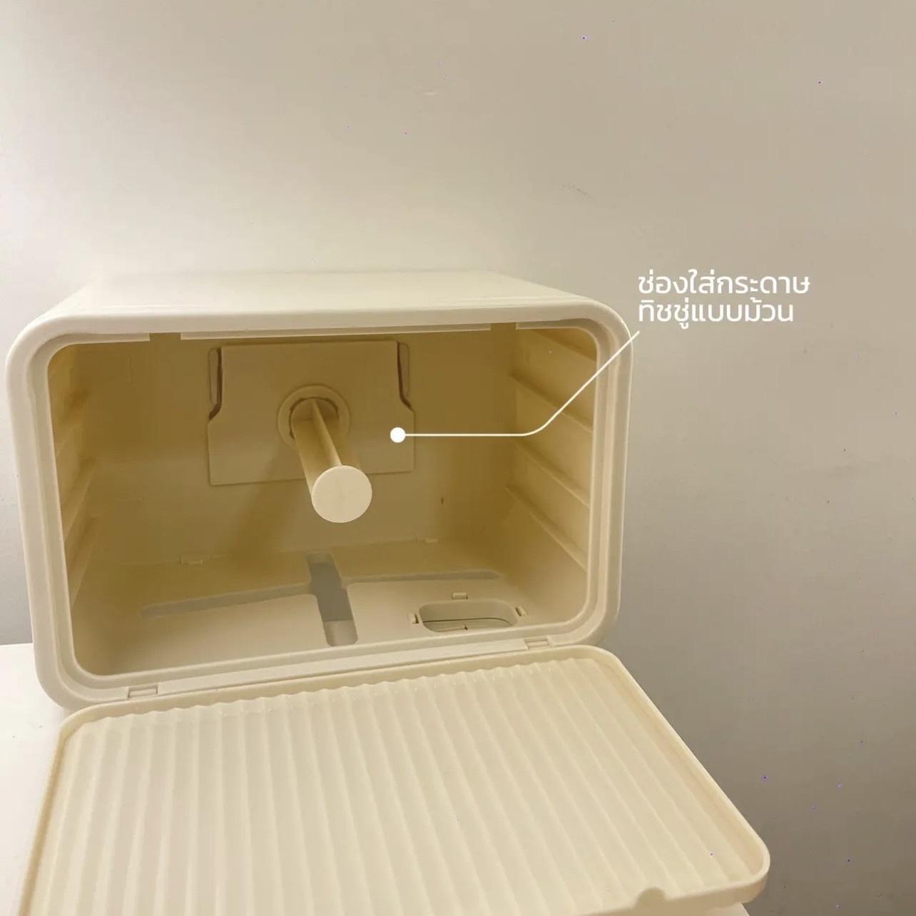 ภาพหน้าปก กล่องใส่กระดาษทิชชู่ในห้องน้ำ มินิมอลมาก🌸 ที่:1