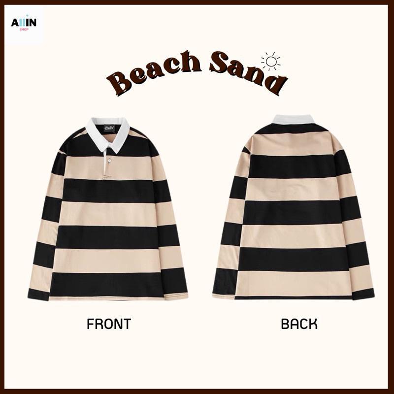 ภาพหน้าปก Beach Sand Polo เสื้อแขนยาว เสื้อลายทาง ที่:1