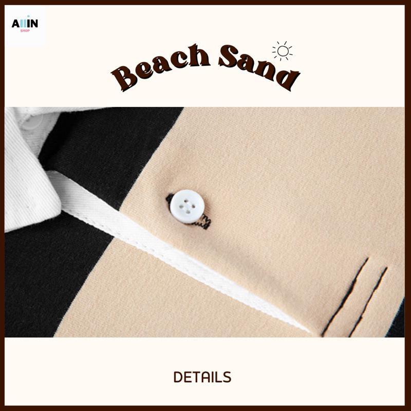 ภาพหน้าปก Beach Sand Polo เสื้อแขนยาว เสื้อลายทาง ที่:2