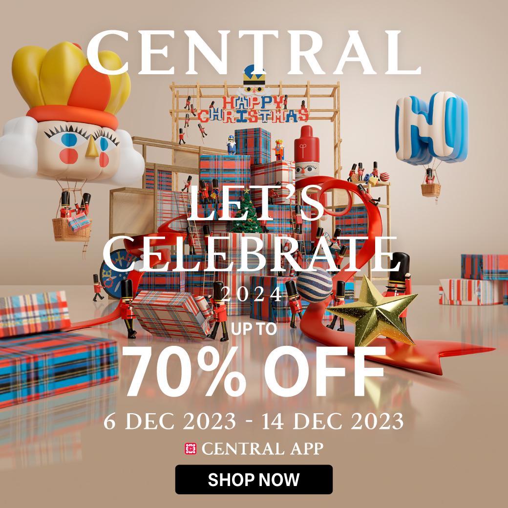 ภาพหน้าปก Central Online"Let's Celebrate Up to 70% off + โค้ดลดสูงสุด 10%  ที่:0