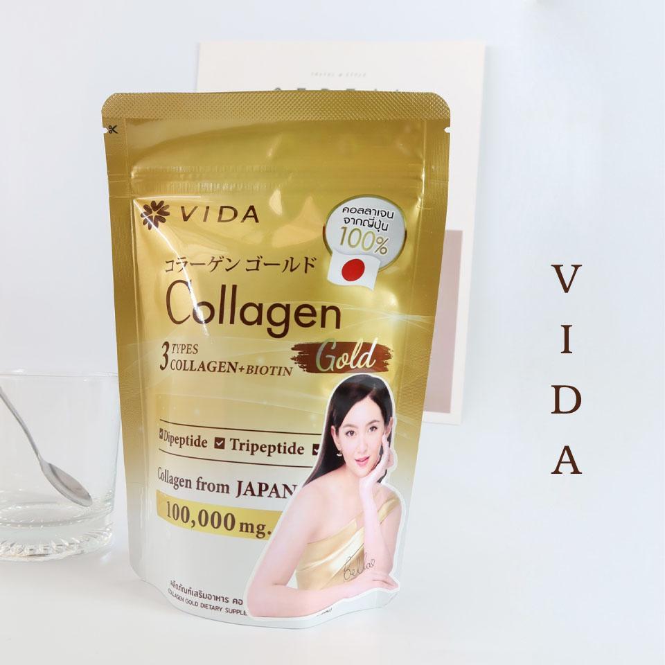 ภาพหน้าปก Vida Collagen Gold คลอลาเจนบำรุงผิว กระดูก เล็บ เส้นผมให้แข็งแรง ที่:1