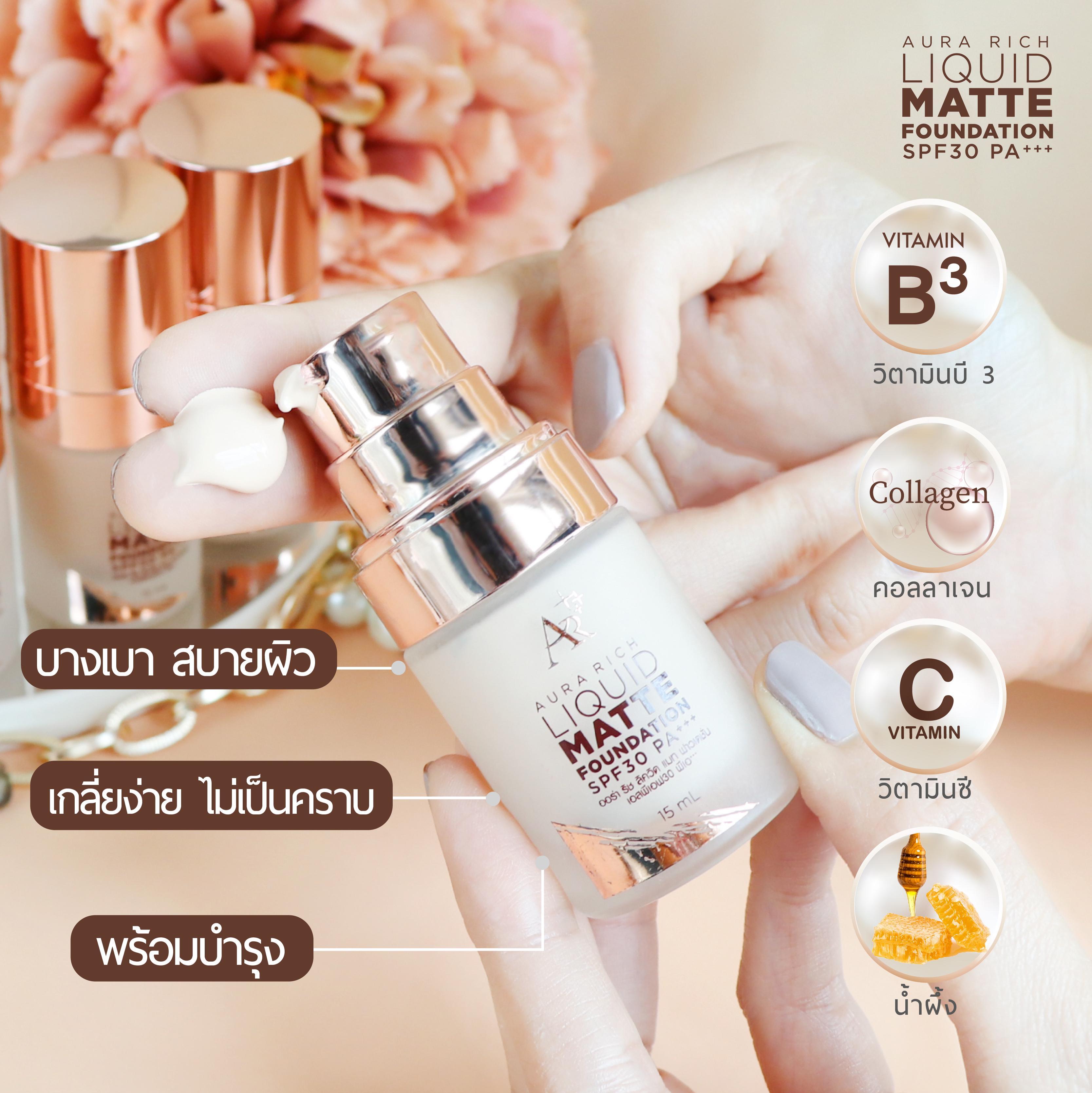 ภาพหน้าปก รองพื้นปกปิดเนียนชนะเลิศ | LIQUID MATTE FOUNDATION SPF ที่:1