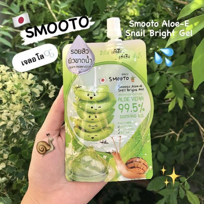 ภาพหน้าปก ✨ฟื้นฟูผิวด้วยเจลอโล🍃🐌 Smooto Aloe-E Snail Bright Gel✨ ที่:0