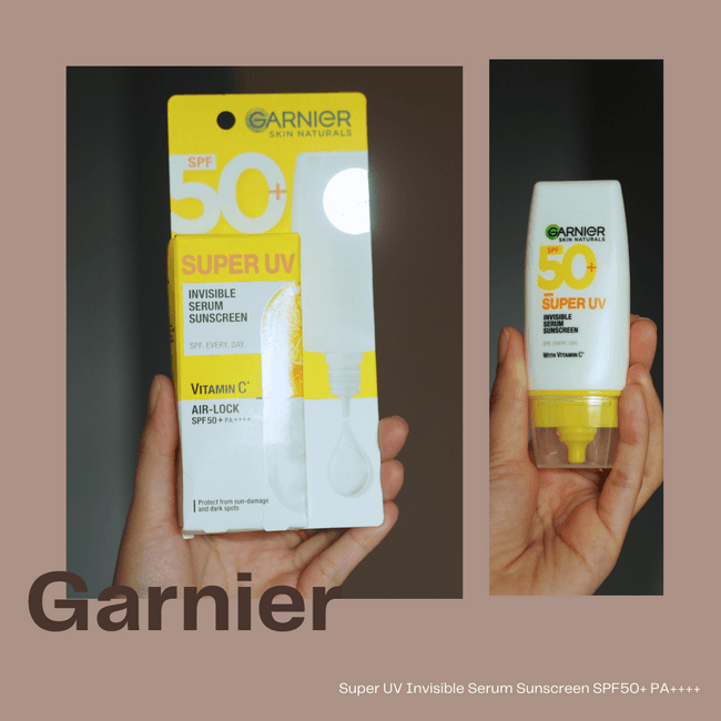 ภาพหน้าปก กันแดดที่เป็นได้มากกว่ากันแดด Garnier Super UV Invisible Serum Sunscreen SPF50+ PA++++  ที่:0